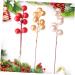 Warmhm 60 Pcs Christmas Fruit Diy Floral Art Plant Simulation Flower Branch Red Berry Stems Tree Decorations Red Berries Picks Christmas Berry Branch Winter Christmas Tree Wreath Foam Redx3pcs 17x3cmx3pcs - Buy Online on SooperMarket.com