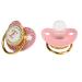 Ergonomic Golden Rhinestone Baby Pacifier - Light & Flexible Design for Comfort - Buy Online on SooperMarket.com