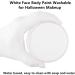 Go Ho White Face Paint 0.88 oz - Safe Water Based Halloween Makeup for Adults & Children - Ideal for Vampire, Skeleton, Clown, Joker SFX Cosplay Costumes - 25g - Buy Online on SooperMarket.com