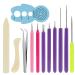 Paper Quilling Tools 12 Pack Assorted Sizes Rolling Curling Quilling Needle Pen for Art Craft DIY Paper Cardmaking Project 11 PCS
