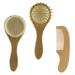 PLAFOPE 1 Set Baby Hair Brush Baby Sets Hair Dryer Set Hair Dryer Brush Set Scalp Massage Brush Wood Massage Wood Comb Paddle Comb Baby Comb Baby Hair Brush Comb Newborn Hair Brush Baby