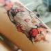 Oottati 2 Sheets Waterproof Temporary Tattoo Stickers - Pink Japanese Mask & Canadian Hairless Cat Skull Design for Arm, Thigh, Leg - Perfect for Leg, Back, Thigh - Buy Online on SooperMarket.com