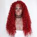 Sunnybluee Fantasy Beauty Black Water Wave Synthetic Lace Front Wig - Heat Resistant Loose Curly Half Hand Tied Wigs with Bay Hair for International Shipping - Buy Online on SooperMarket.com