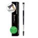 Bueart Design PRECISION Concealer brush for eyebrows Dual Ended Detail Flat Eyeliner definer Brow Brush with spoolies for eyebrow eyelash Spiral Brush Spoolie Mascara Brush