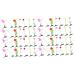 KALLORY 56 pcs Plant Girls for Party Mixed Style Toddler Barrettes Grass Sprouts Lovely Mini Sprout Hairpins Pins Plants Little Mushroom Pean Butterflies Novelty Kids Simulation Barrette