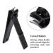 FIXBODY Black Stainless Steel Nail Clipper Set with Nail File - Sharp Fingernail & Toenail Clippers in Leather Case - Perfect Gift for Men and Women (Set of 3) - Buy Online on SooperMarket.com