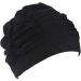 HugeStore Women Swimming Cap - Fabric Bathing Hat for Swimming - Black | Shop Now for Stylish & Comfortable Swimwear Accessories - Buy Online on SooperMarket.com
