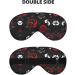 SSIMOO Black White Red Roses Eye Mask | Breathable Sleep Patch for Women | Ideal for Travel & Relaxation - Buy Online on SooperMarket.com