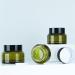 Zeoabsy 12-Pack 15ml Green Glass Cream Jars with Screw Caps & Spatulas - Perfect for Cosmetics Gels and Ointments - Buy Online on SooperMarket.com