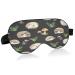 WELLDAY Sleep Mask Cute Hedgehogs and Mushroom Night Eye Shade Cover Soft Comfort Blindfold Blockout Light Adjustable Strap for Men Women