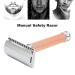 Buy Safety Manual Razor - Men's Double Edge Beard Shaver Handle with Base (No Blade) - Premium Quality for Precision Shaving - Buy Online on SooperMarket.com