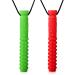 Sensory Chew Necklace Seeway Soft Soothing Chewy Necklace for Autistic Children/Autism/ADHD/Teething Babies/Anxiety BPA Free Food Grade Silicone (2 Pack)