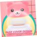 FRCOLOR 2pcs Baby Powder Box Set with Puff | Newborn Face Wash Dispenser | Talcum Powder Storage Box | Creative Pink Design - Buy Online on SooperMarket.com