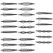 24PCS Hair Clips 8 Styles Hair Grips Hair Pins Hair Styling Accessories Hair Barrette Clips for Women Girls DIY Black