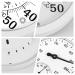Indoor Outdoor Thermometer Hygrometer - 10 Inch with Large Numbers | 2-in-1 White Thermometer for Terrace & Home - Buy Online on SooperMarket.com