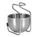 Premium Stainless Steel Shaving Set - Classic Wet Shave Brush Holder & Bowl Stand for Men - Buy Online on SooperMarket.com