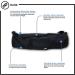 YogaAddict Large Yoga Mat Bag - 28 x 8 Inches - Compact Carrier with Pockets - Adjustable Strap - Easy Access - Black - Buy Online on SooperMarket.com