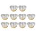 10pcs Heart Shaped Wax Melting Bowls - Gold Aluminum Foil Wax Bean for Hair Removal - Large Size Perfect for Home Use - Buy Online on SooperMarket.com
