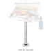 Magma Products T10-185 Double Locking Stowable Pedestal Mount - Silver, One Size - Buy Online on SooperMarket.com