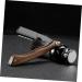 Didiseaon Wooden Razor Manual Shaver - Portable Clip-on Stainless Steel Eyebrow Trimmer | Old Fashioned Foldable Tool Holder for Precision Grooming - Buy Online on SooperMarket.com