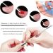 Stainless Steel Cuticle Pusher Remover Kit - 4Pcs Professional Manicure and Pedicure Tools - Buy Online on SooperMarket.com