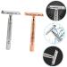 Angoily 6 Pcs Shaver Tool Set - Zinc Alloy Man's Metal Head - Premium Quality for Smooth Shaving | International Shipping Available - Buy Online on SooperMarket.com