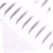 Housoutil Black Eyebrows 2 Pairs Simulation Eyebrow Stick-on Brows Artificial Eyebrow Patch Eyebrow Stickers Water Proof 3d - Buy Online on SooperMarket.com