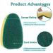 Spactz 1 Dish Wand 7 Refill Replacement Sponge Heads Wand Clean Scrub Sponges for Kitchen Sink Bathroom Utensils - Buy Online on SooperMarket.com