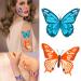100 Colorful Waterproof Butterfly Temporary Tattoos - Watercolor Flower & Butterfly Stickers for Women, Kids - Body & Face Decoration, Party Favor - Buy Online on SooperMarket.com