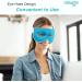 NEWGO Reusable Hot/Cold Eye Mask for Puffy Eyes - Cooling Therapy for Migraine, Dark Circles, Dry Eyes - Sinus Pain Relief - Light Blue - Buy Online on SooperMarket.com