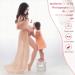 FEOYA Maxi Maternity Dress - Orange Chiffon Lace Strapless Gown for Pregnancy Photography - Buy Online on SooperMarket.com