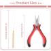 Vlasy Dark Brown Hair Extension Tools Kit - Pliers, Loop Threader, 200PCS Silicone Beads - Buy Online on SooperMarket.com