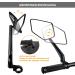 Arkham Extra Large Bicycle Mirror - 360 Swivel Shatterproof & Durable - Universal Fit for E-Bikes & Standard Bikes (Left Handlebar 21-25.4mm) - Buy Online on SooperMarket.com