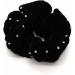 Mytoptrendz Black Velvet Scrunchie Edge Encrusted With Sparkly crystal (Diamante Black) - Buy Online on SooperMarket.com