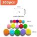 300Pcs Multi-Colored Pom Poms with Double Sided Tabs | Soft & Fluffy Puff Balls 10-20mm for Kids DIY Crafts - Buy Online on SooperMarket.com