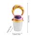 Buy Fruit Pacifier Feeding Silicone Teether | Safe Soft Silicone Feeder for Fruits & Vegetables - Shenrongtong Pink - Buy Online on SooperMarket.com