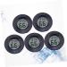 IPLUSMILE 5ST CELSIUS Repticip Terrarium Accessories | Round Moisture & Temperature Display | Glass Minitians for Reptiles | 4.5x1.5cm Black - Buy Online on SooperMarket.com