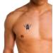 Engraved Honey Bee Juice Ink Temporary Tattoo - Lasting 1-2 Weeks | Realistic Semi-Permanent Design for Men and Women | Chest, Neck, Arm | 4 Sheets - Buy Online on SooperMarket.com