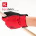Critical Predator Billiard Glove - Non-Slip Lycra Fabric, Red - Buy Online on SooperMarket.com