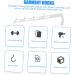 Baluue Towel Holder 2pcs Door Hook Wall Coat Hanger Christmas Wreath Metal Clothes Rack Hooks for Hats Door Hangers for Clothes Hanger 29.5X5CM White - Buy Online on SooperMarket.com