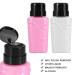 2PCs Nail Polish Remover Pump Dispenser - Portable Plastic Storage Bottle for Nail Art | Perfect Nail Tool - Buy Online on SooperMarket.com