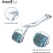 INCELLICE Derma Roller Hair Beard Growth Roller Professional Individual 200 Real Needles 0.5mm Microneedle Roller for Face Derma Scalp Roller Titanium Spikes for Men and Women - Buy Online on SooperMarket.com