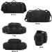 BraveHawk OUTDOORS Bike Handlebar Bag - Water Resistant 900D Nylon Oxford Waist Bag for Cycling - Black Medium - Buy Online on SooperMarket.com