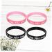 MAGICLULU 4pcs Valentines Day Gift Connecting Bracelets for Couples Wedding Party Gifts Bf and Bracelets Couple Bracelets Valentines Day Bracelets Silicone Slap Bracelets Lovers Earrings As Shown 20X6.4X1.2cm - Buy Online on SooperMarket.com