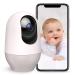 Nooie Smart Baby Monitor, WiFi Camera Indoor, 360-degree Wireless IP 1080P Home Security Camera, Motion Tracking, Super IR Night Vision, Compatible with Alexa, Two-Way Audio, Motion & Sound Detection