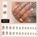 24Pcs Short Press on Almond Round Fake Nails with Little Flowers Design - Glossy Acrylic False Nails for Women and Girls | Spring Styles-4 - Buy Online on SooperMarket.com