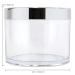 Buy Beauticom 4 oz Thick Wall Round Clear Acrylic Jars (6 Pack) - Leak Proof with Lids for Beauty & Cream - Silver Finish - Buy Online on SooperMarket.com
