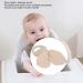 Soft Baby Teething Wooden Ring | Handgrip Training Teether Toys for Babies - Khaki | International Shipping Available - Buy Online on SooperMarket.com