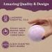 Purple Canyon Lavender Bath Bombs - Relaxing Natural Self Care Gift for Women - Buy Online on SooperMarket.com