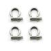 Heyous 4pcs 1/4 Inch 6mm Screw Pin Anchor Shackle Stainless Steel Heavy Duty Bow Shape Load Clamp for Chains Wirerope Lifting Paracord Outdoor Camping Survival Rope Bracelets